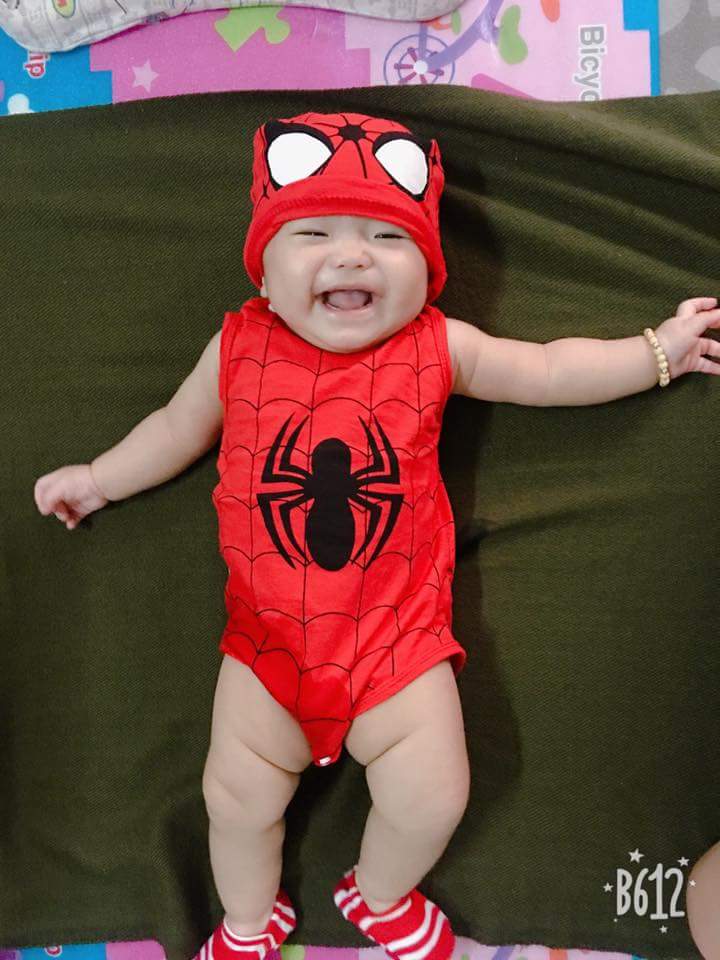 Body suit Hình Siêu Nhân Cho Bé