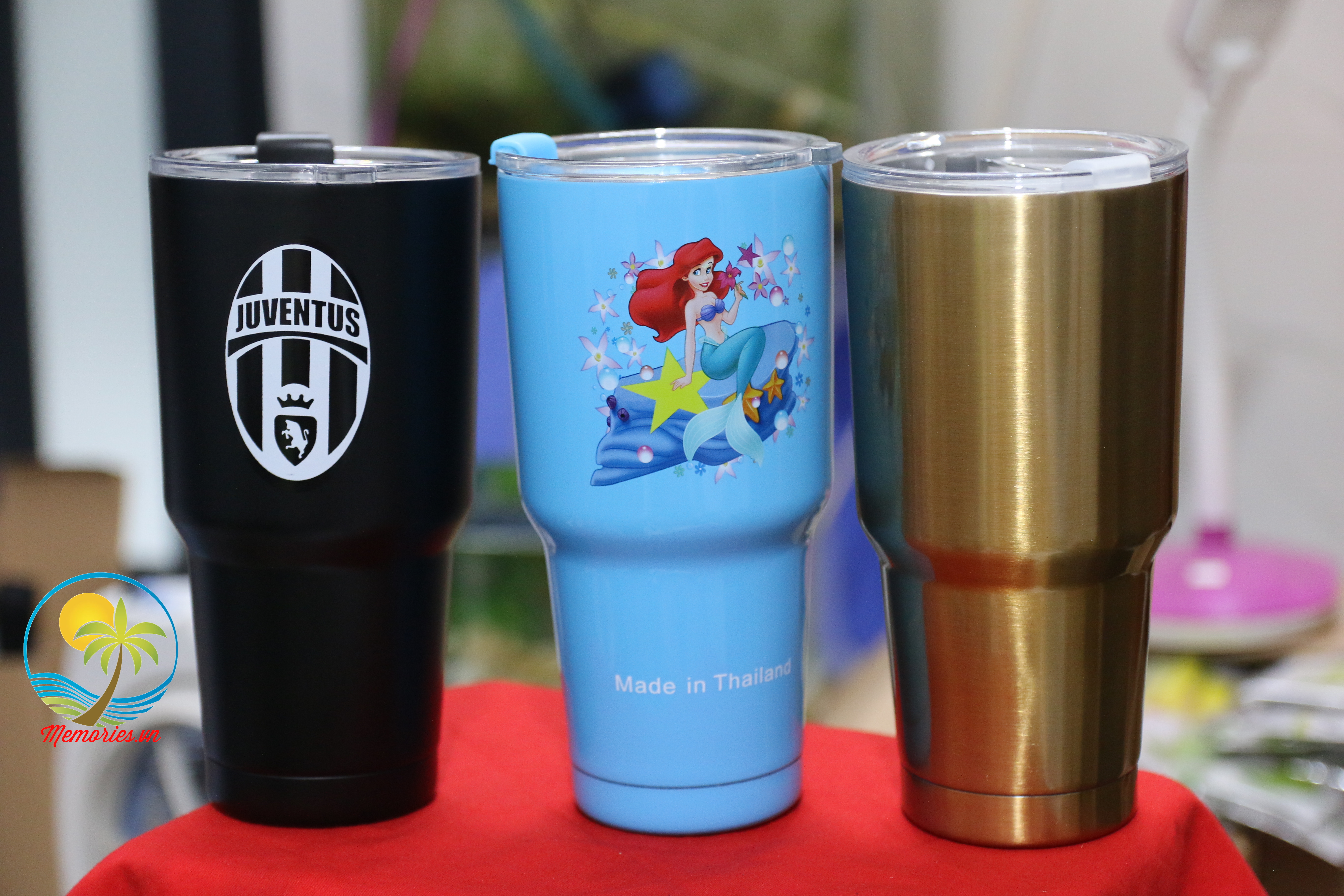 Ly giữ nhiệt Yeti Thái Lan 900ml, micky, doraemon, đội bóng, Cucci, Totoro, Apple, nàng tiên cá, MU, Chealsea, Minion, Captain Bình cách nhiệt