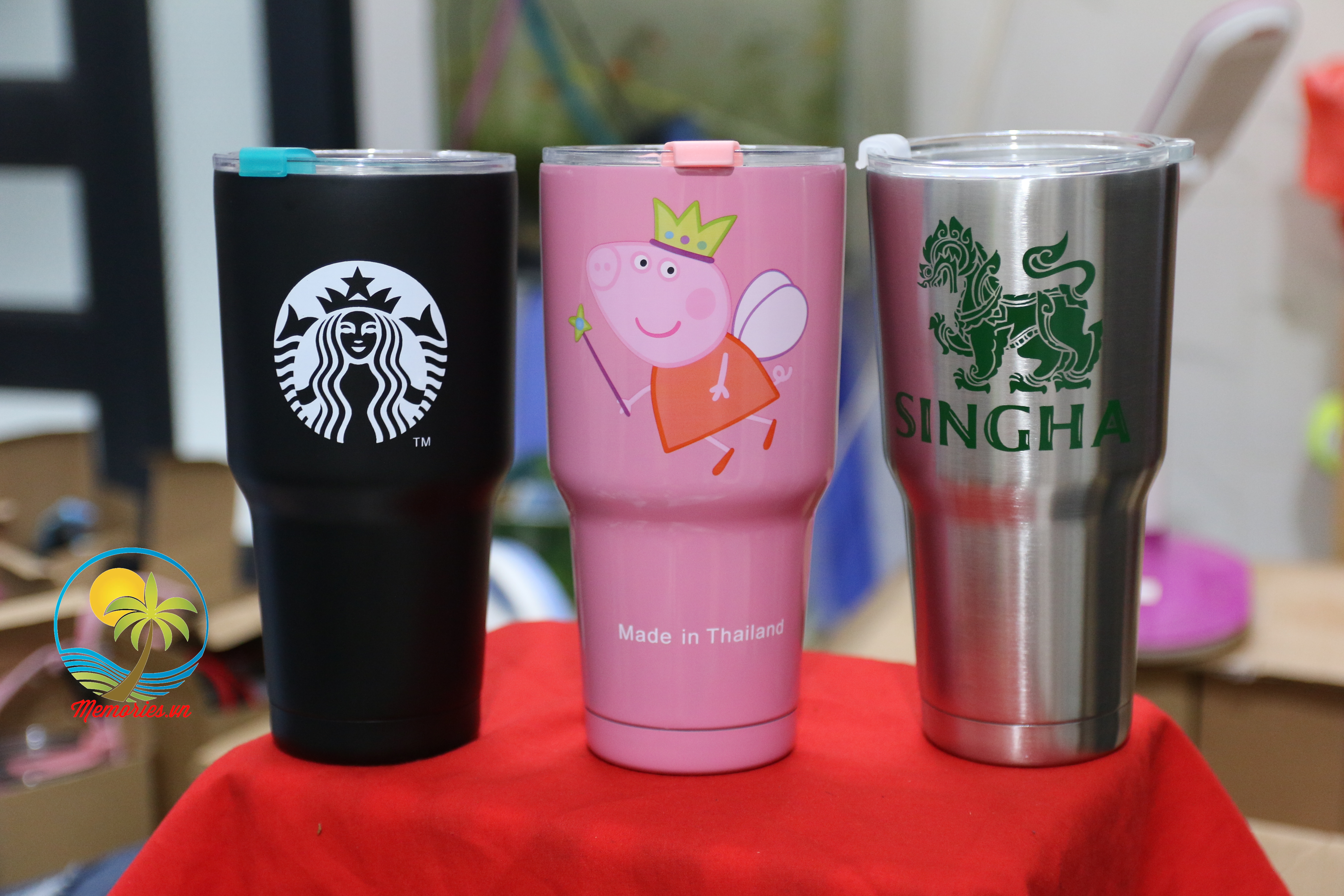 Ly giữ nhiệt Yeti Thái Lan 900ml, micky, doraemon, đội bóng, Cucci, Totoro, Apple, nàng tiên cá, MU, Chealsea, Minion, Captain Bình cách nhiệt