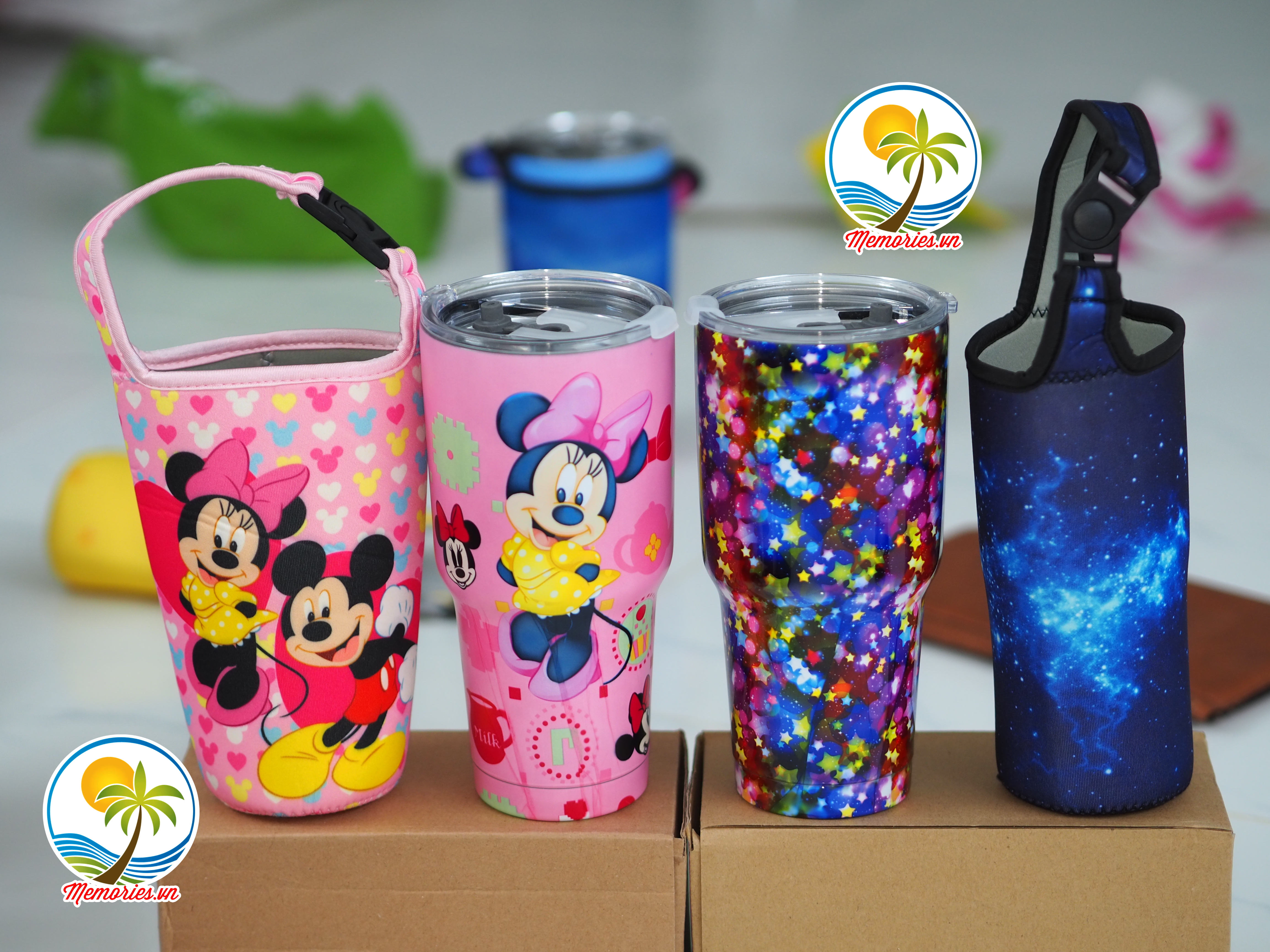 Ly giữ nhiệt inox yeti nhám thái lan, đội bóng liverpool, Mu, Arsenal, chú ngựa union, mickey, ngôi sao
