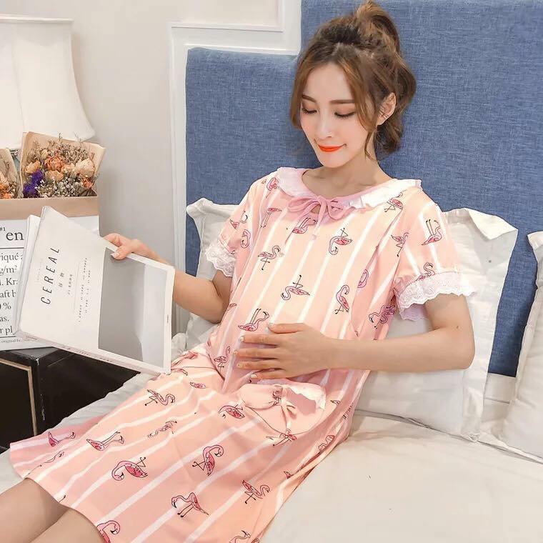 Đầm Bầu Mặc Bầu + Sau Sinh Cho Bé Bú.