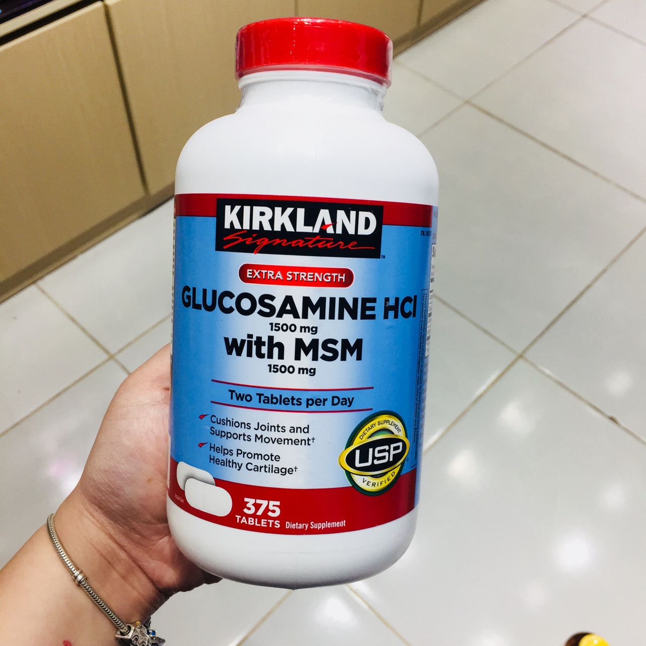 Viên uống bổ khớp glucosamine của Mỹ 375 viên