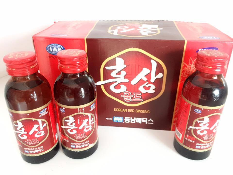 Nước hồng sâm Hàn Quốc 100ml x 10 chai - Thức uống bổ dưỡng cho sức khỏe