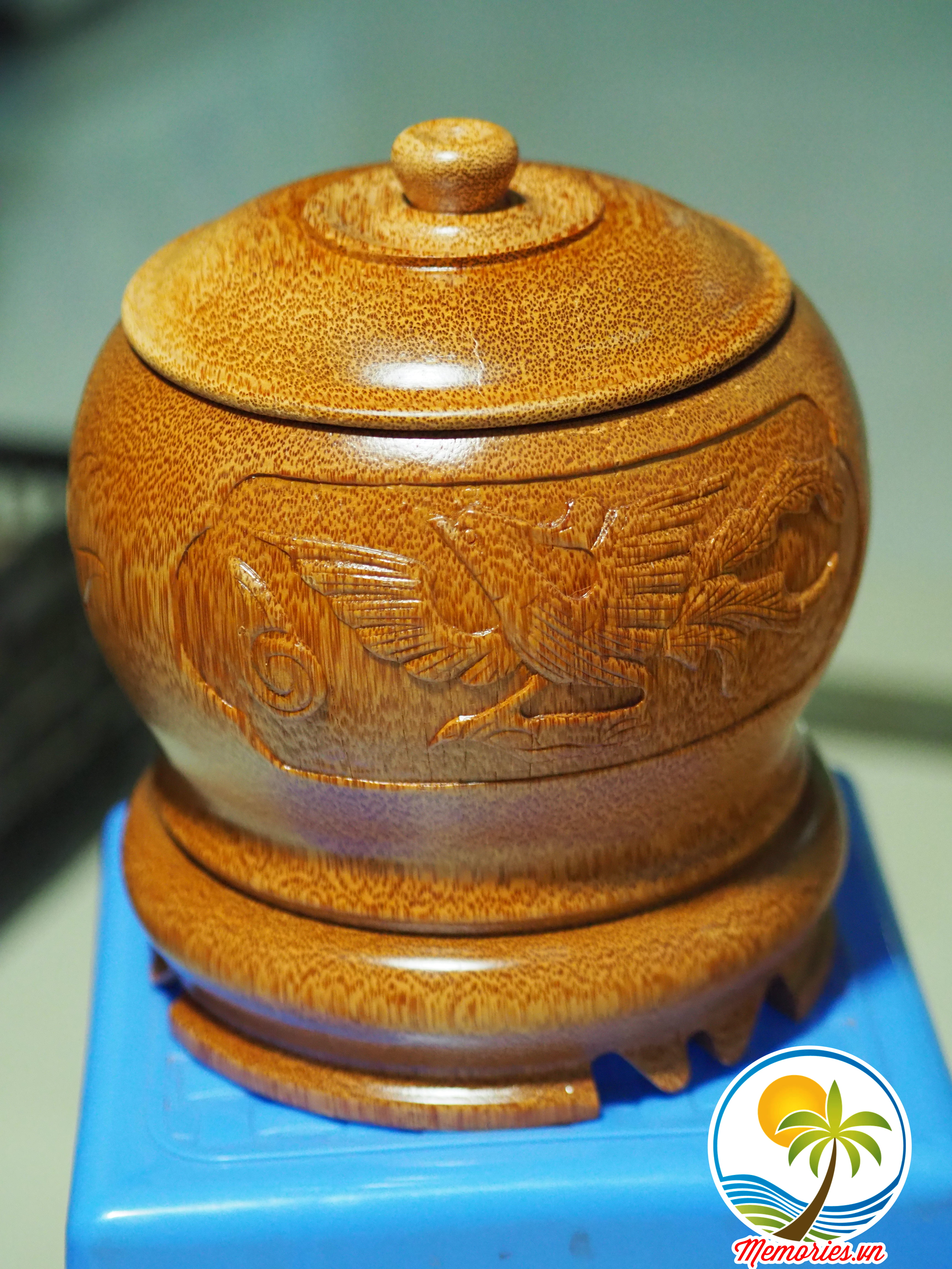 Vỏ Giữ Ấm Bình Trà Bằng Gỗ Dừa