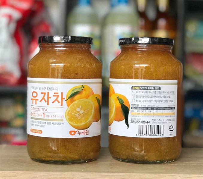 Mật Ong Chanh Citron Tea Dooraeone 1kg Hàn Quốc