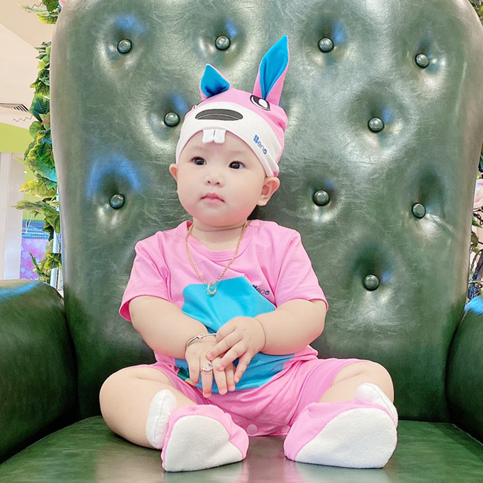 Quần Áo Body Thú Thỏ Hồng Cho Bé - Dòng Cotton Cao Cấp (Kèm Nón + Vớ)