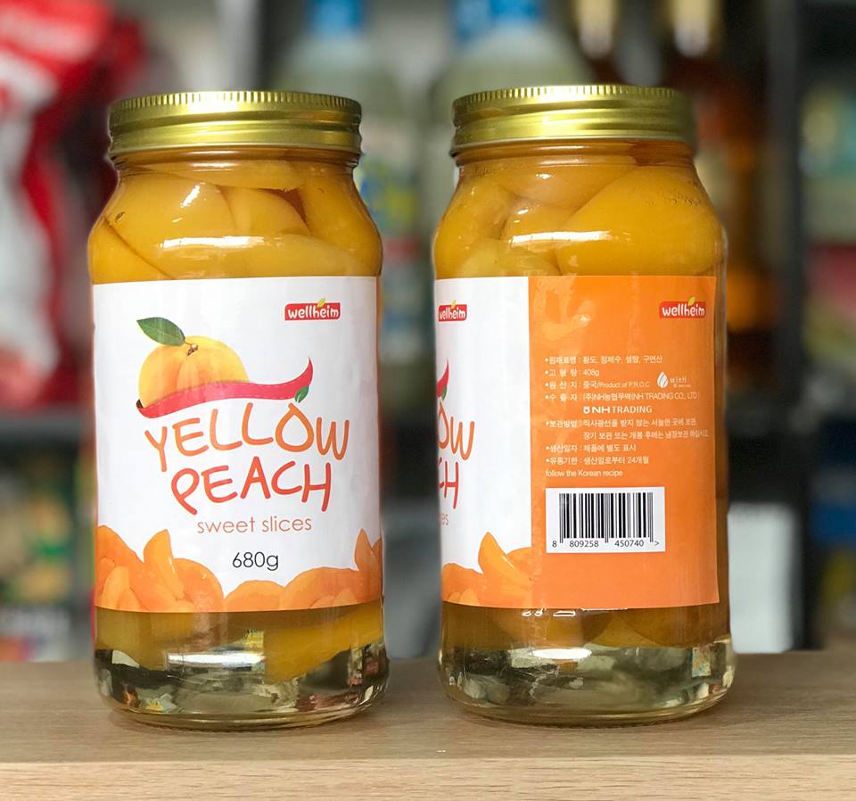 Đào Ngâm 680Gram Hàn Quốc