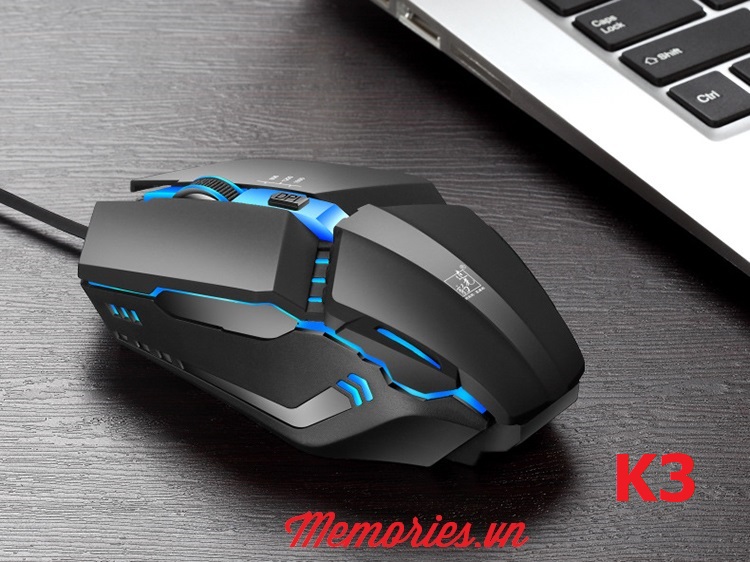 Chuột máy tính (PC/Laptop) chơi game K1/K2/K3 dây USB có đèn LED 7 màu