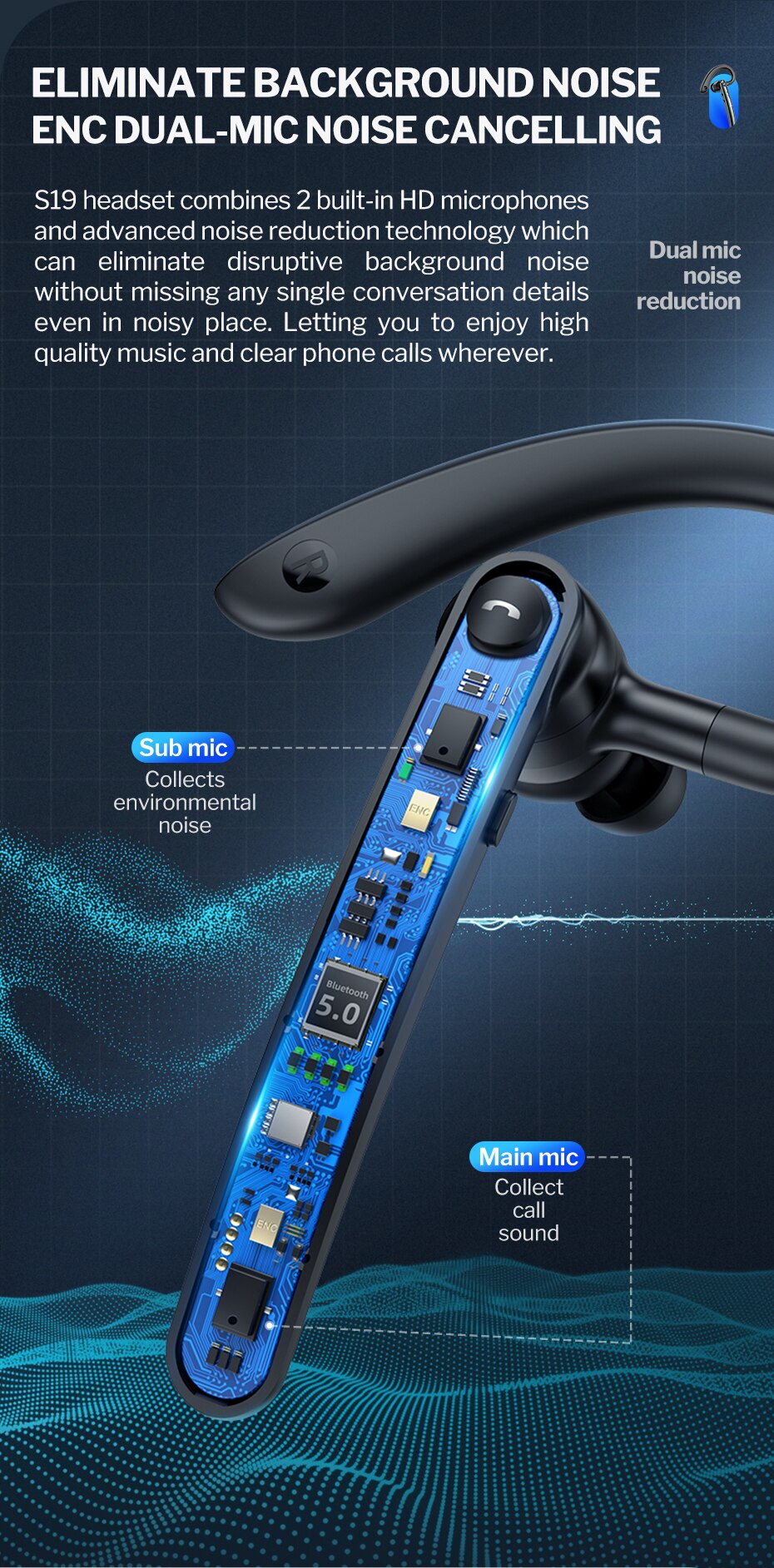 Micro thu &acirc;m kh&ocirc;ng d&acirc;y Hoco S31 cổng USB type C / Lightning c&agrave;i &aacute;o + Hoco S19 Bluetooth 5.0 ENC giảm ồn ch&iacute;nh h&atilde;ng cho điện thoại, iPhone, iPad - quay video, livestream, học online