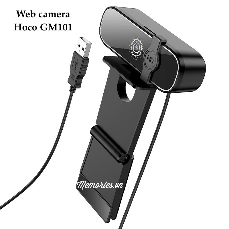 Webcam Hoco GM101 2K, Full HD 1080p kèm Mic thu âm PC, Laptop chính hãng, học online, livestream